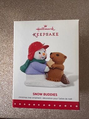 Hallmark Snow Buddies Ornament - Red, Green, Purple, Brown